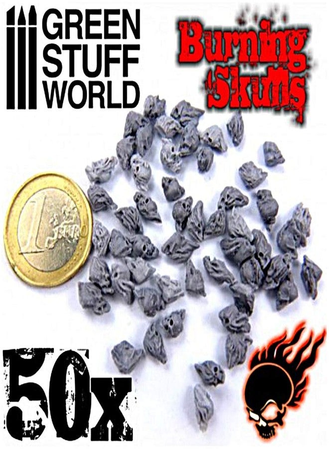 Green Stuff World Green Light The Staff World-Will-o'-The-wisp Skull 50 Pieces Miniature Accessories GSWD-1498 - Image 3